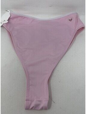 Frankies Bikinis Victoria Secret Pink Stretch Bikini Swim Bottom Solid M NWT